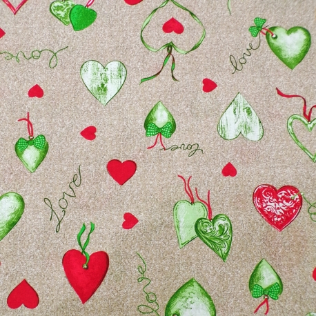 Love Heart Verde/Rosso